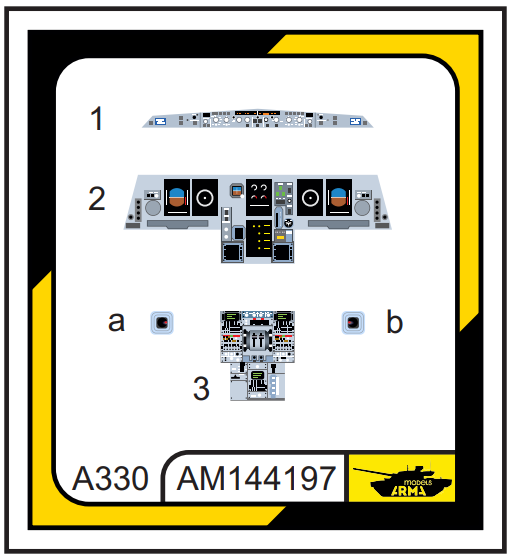 AM144197 3D интерьер для Airbus A330