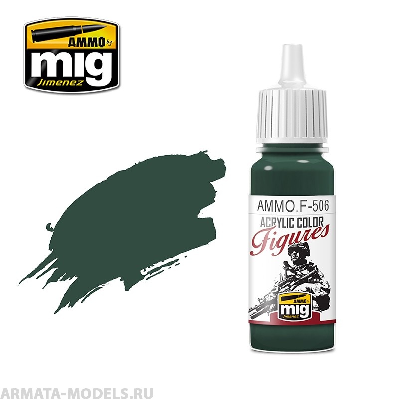 AMMOF506 Ammo Mig Краска акриловая MEDIUM RUSSIAN GREEN FS-34092
