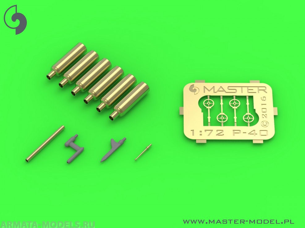 AM-72-124 Набор вооружения, прицел и ПВД для самолета Curtiss P-40 E-N