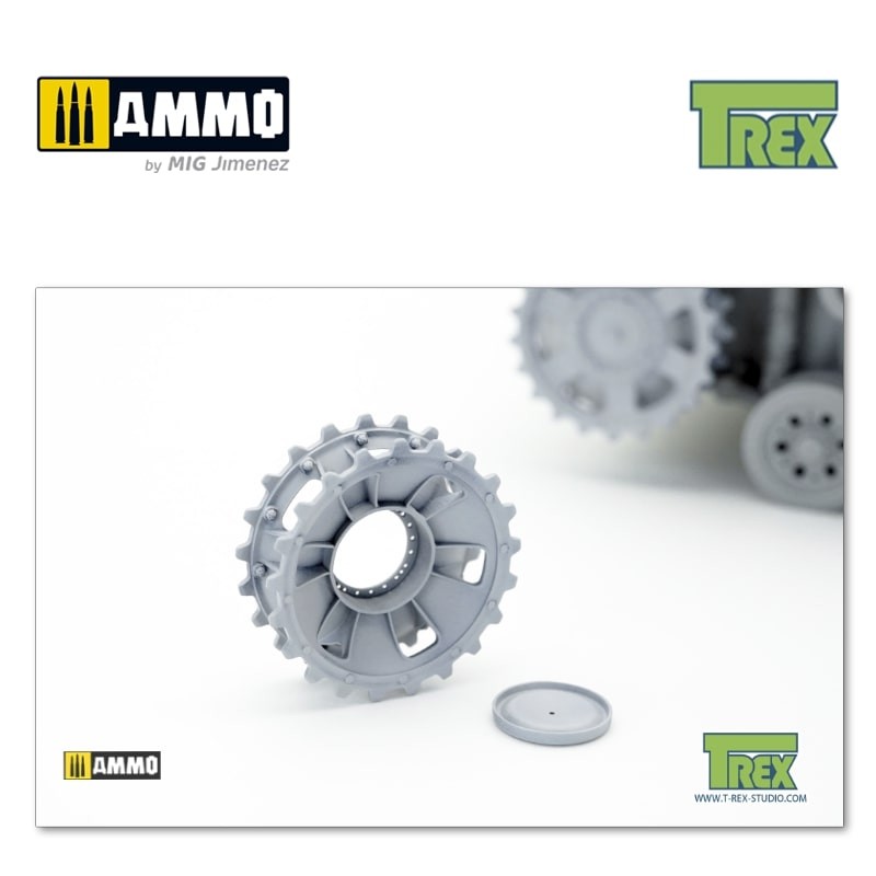 TR35033-2 Звездочка PzKpfw III Disassembled Sprocket Set A