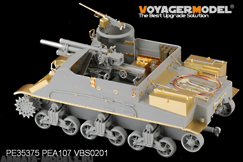 PE35375 Набор фототравления для 1/35 WWII U.S. M7 Priest Mid Production (For DRAGON 6637)
