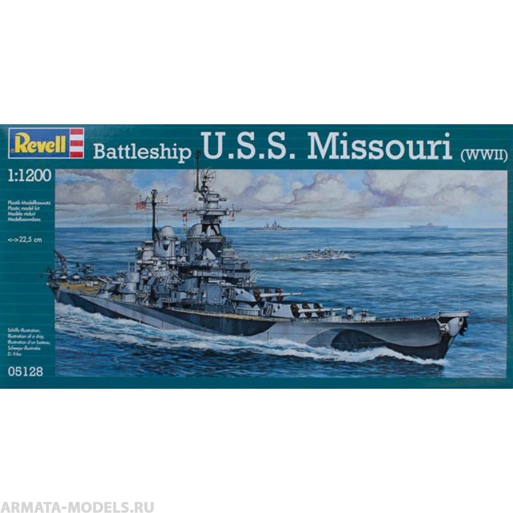 05128 Корабль военный U.S.S. Missouri 2-я МВ Revell