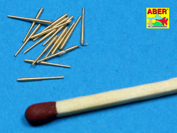 ABR-1:700-L-16  Дополнения для  Set of 16 pcs 105 mm SFLAK barrels SK/33 used in C/33 carriage for German war ships для  1/700