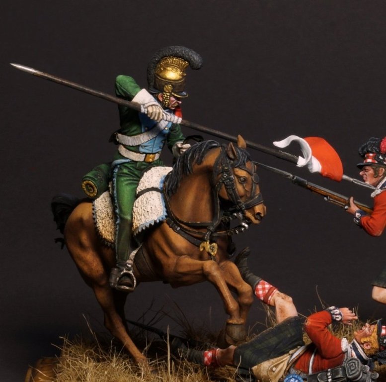 VD-54022(M). Французский шеволежер (№2), 1815 г. Материал - белый металл. Chronos Miniatures