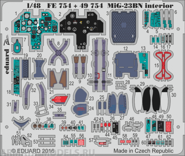 49754ED MiG-23BN interior