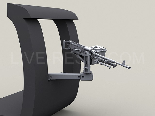 LRE35171 Пулеметная установка M240H фирмы Dillon Aero в проем окна вертолета UH60 Блэк Хок.