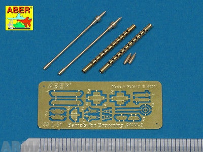 ABR-35-L-81  Дополнения для  Set of 2  standard barrels for U.S aircraft machine guns cal .50  Browning ANM2 для  1/35