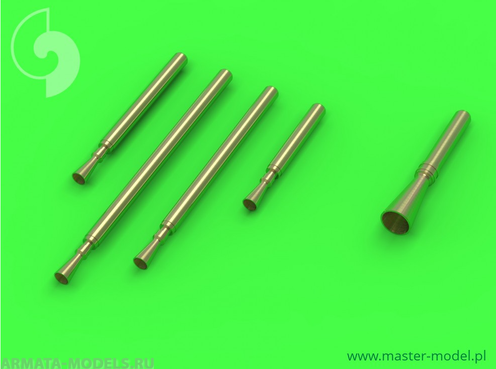 AM-72-096 Дополнение для моделей P-38M Lightning - .50 cal Brownings and 20mm cannon tips with flash hiders