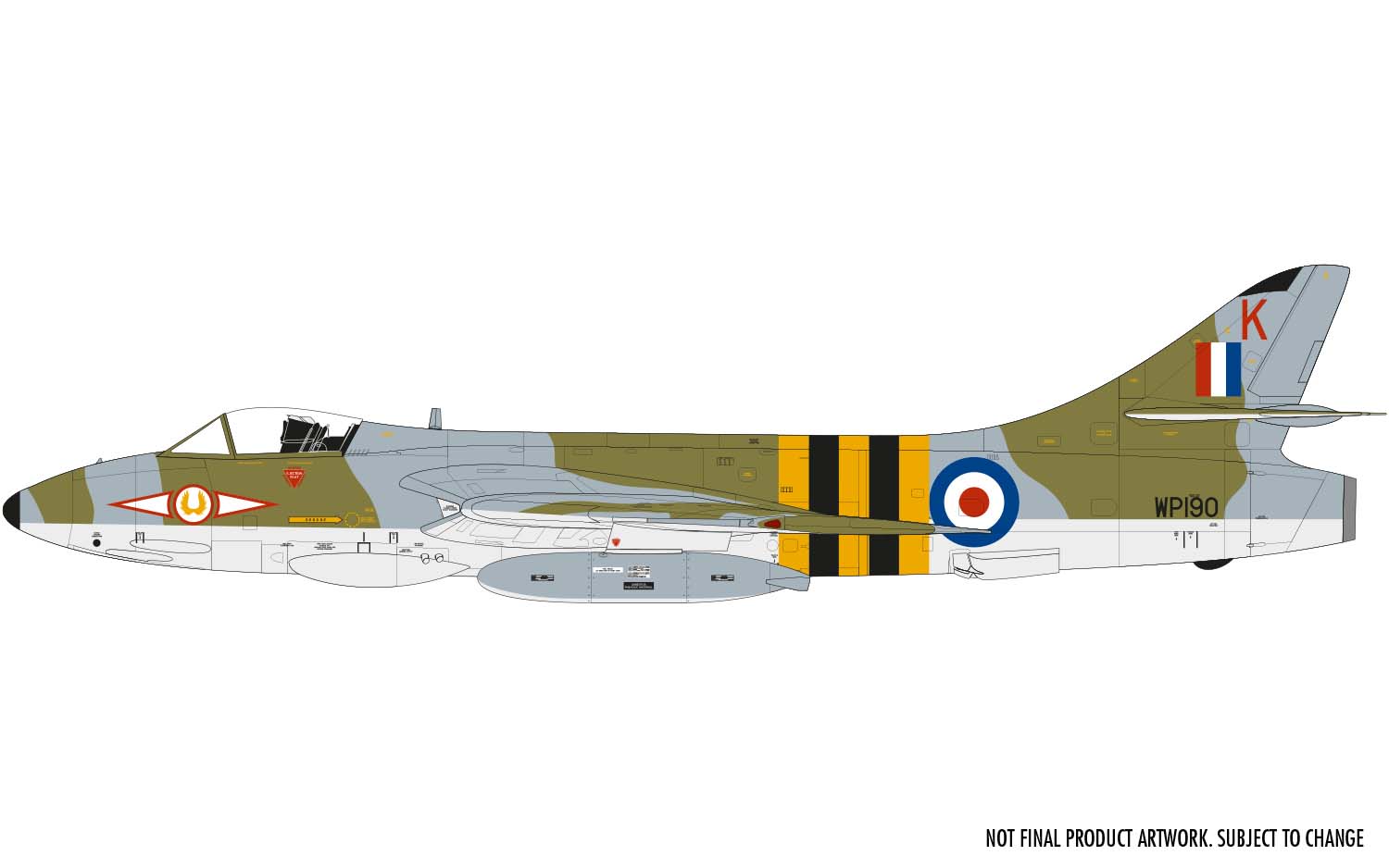 A09189  Сборная модель самолета C Hawker Hunter F.4/F.5/J.34 Airfix