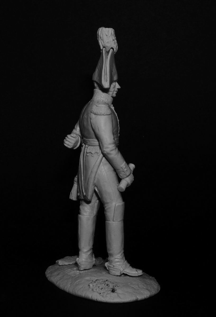 CHM-54044(М). Русский генерал, 1812-14 гг. 54 mm. Материал – белый металл. Chronos Miniatures