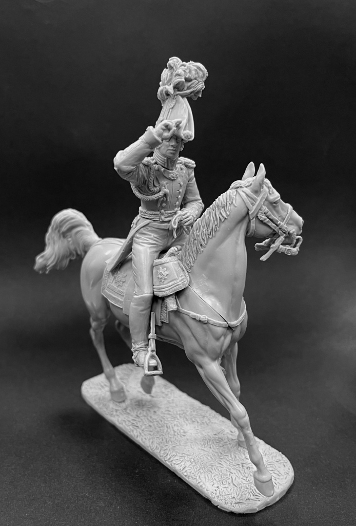 CHM-54262. Адъютант Лейб-Гвардии Литовского полка, Россия 1812-14 гг. 54 мм. Материал - смола. Chronos Miniatures