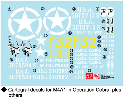 6083Д Сборная модель M4A1(76)W OPERATION COBRA Dragon