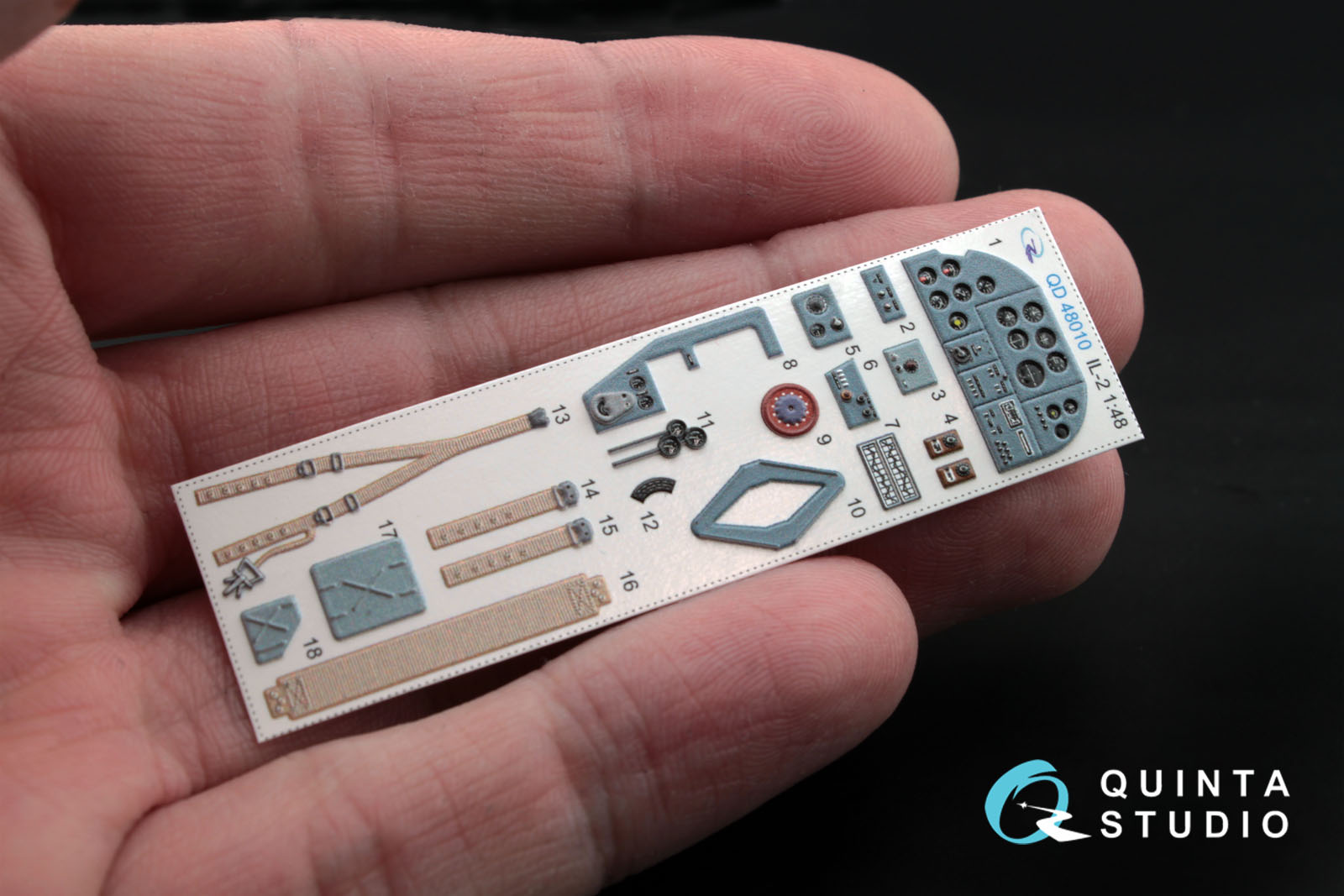 QD48010 1:48 3D Декаль интерьера кабины  Ил-2 (для моделей  Accurate/Italery/Academy/Eduard)