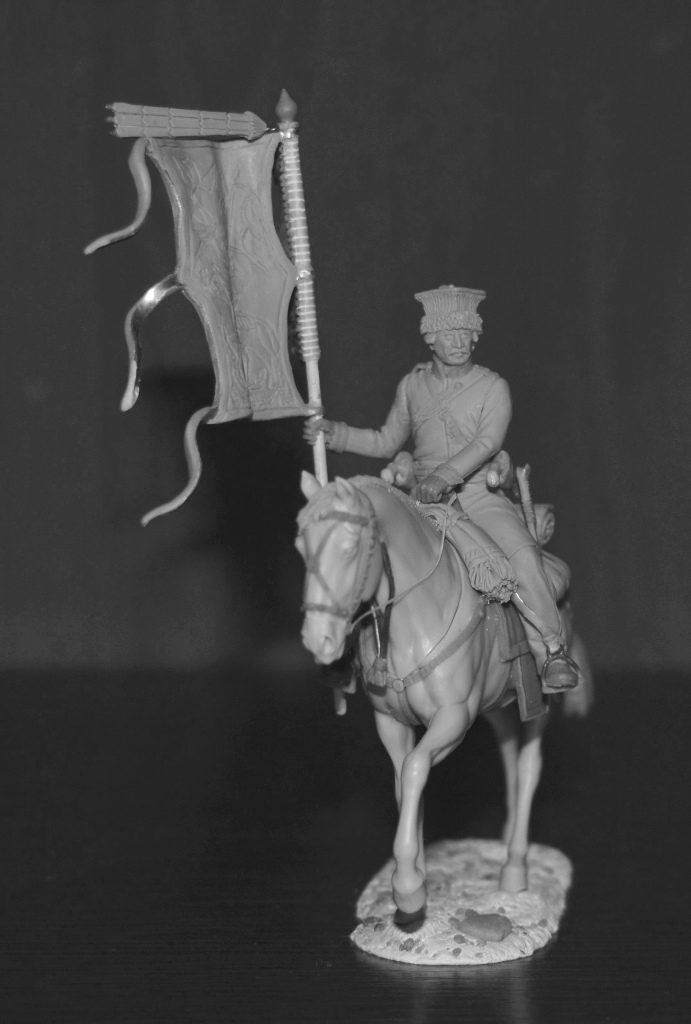 CHM-54302(M). Урядник Калмыцких казачьих полков, Россия 1812-14 гг. Материал - белый металл. Chronos Miniatures