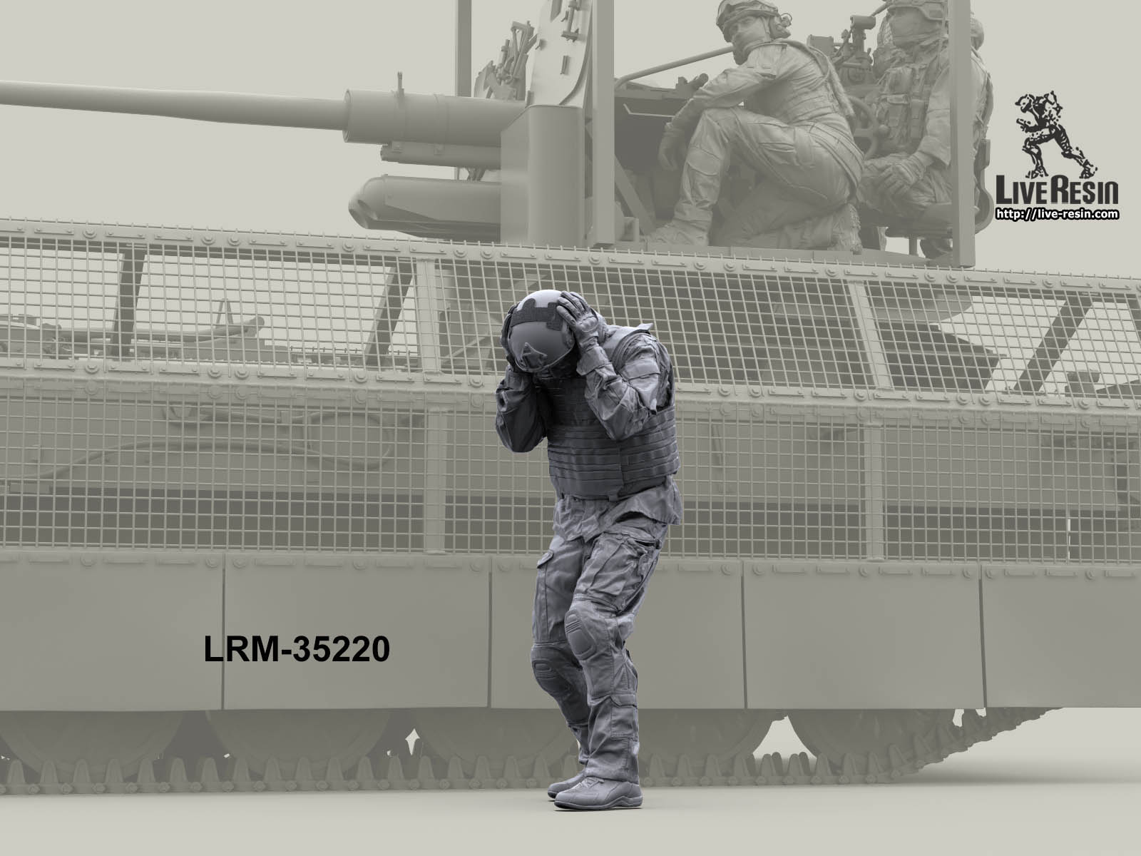 LRM35220 Российский современный артиллерист САУ - 18 (Не для свободной продажи) Live Resin