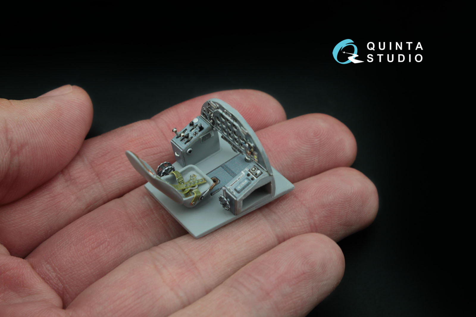 QD48016-Base 1:48 3D Декаль интерьера  кабины И-185 ((осн. элементы)) (для  модели ARK)