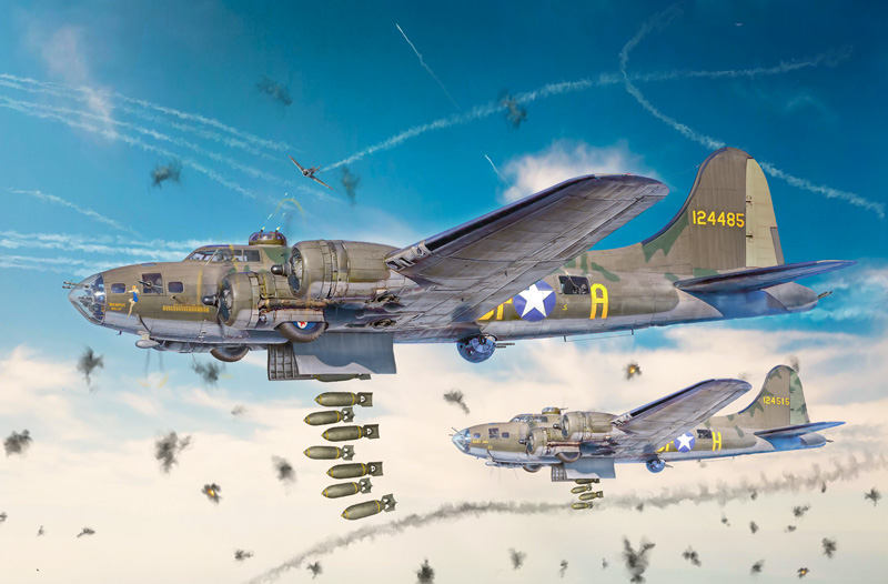 1487ИТ B-17F ЛЕТАЮЩАЯ КРЕПОСТЬ Italeri