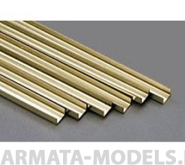 KS9886 C-профиль латунный 3,2х4,75 мм, 1 шт