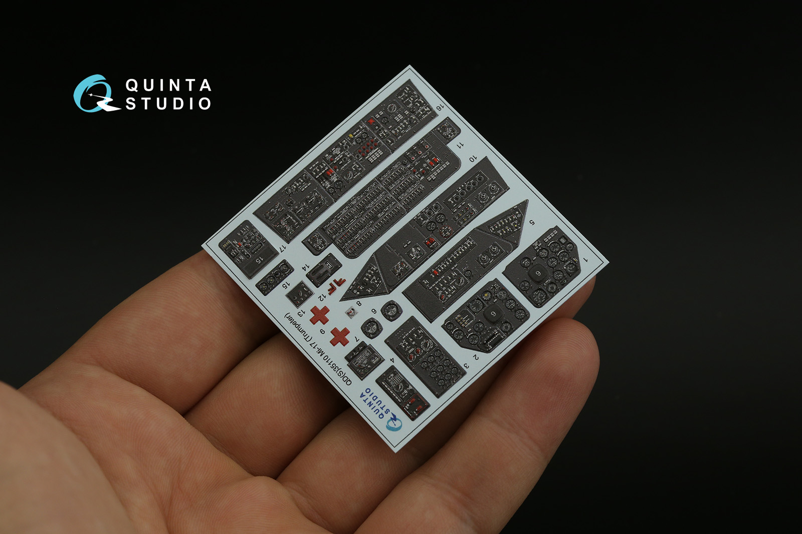 QDS-35110 3D Декаль интерьера кабины Ми-17 (Trumpeter) (малая версия)