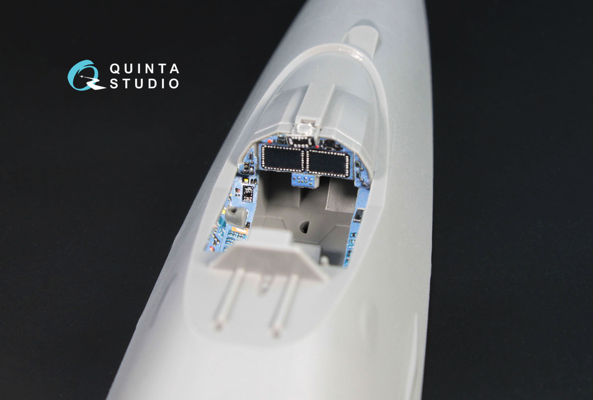 QD72004b 3D Декаль интерьера кабины Су-57 (для модели Звезда 7319) (голубые панели)