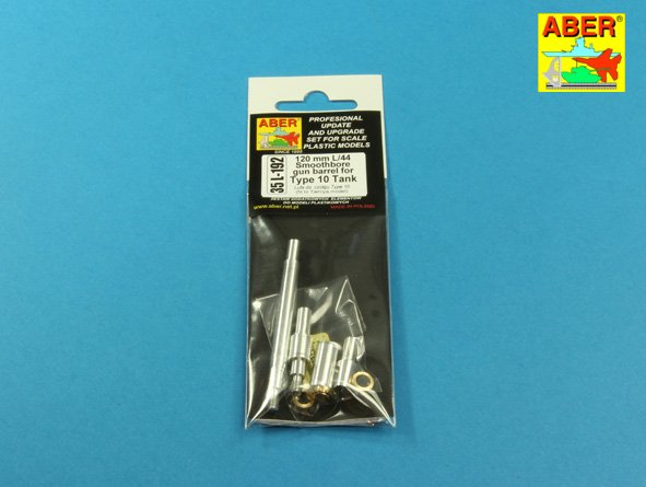 ABR-35-L-192  Дополнения для  120 mm L/44 Smoothbore gun barrel forType 10 Tank для Tamiya model 1/35