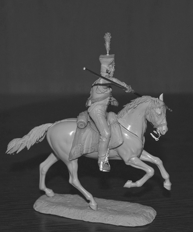 CHM-54363. Гвардейский шеволежер-лансер, Королевство Неаполь 1812-15 гг. 54 мм. Материал - смола. Chronos Miniatures