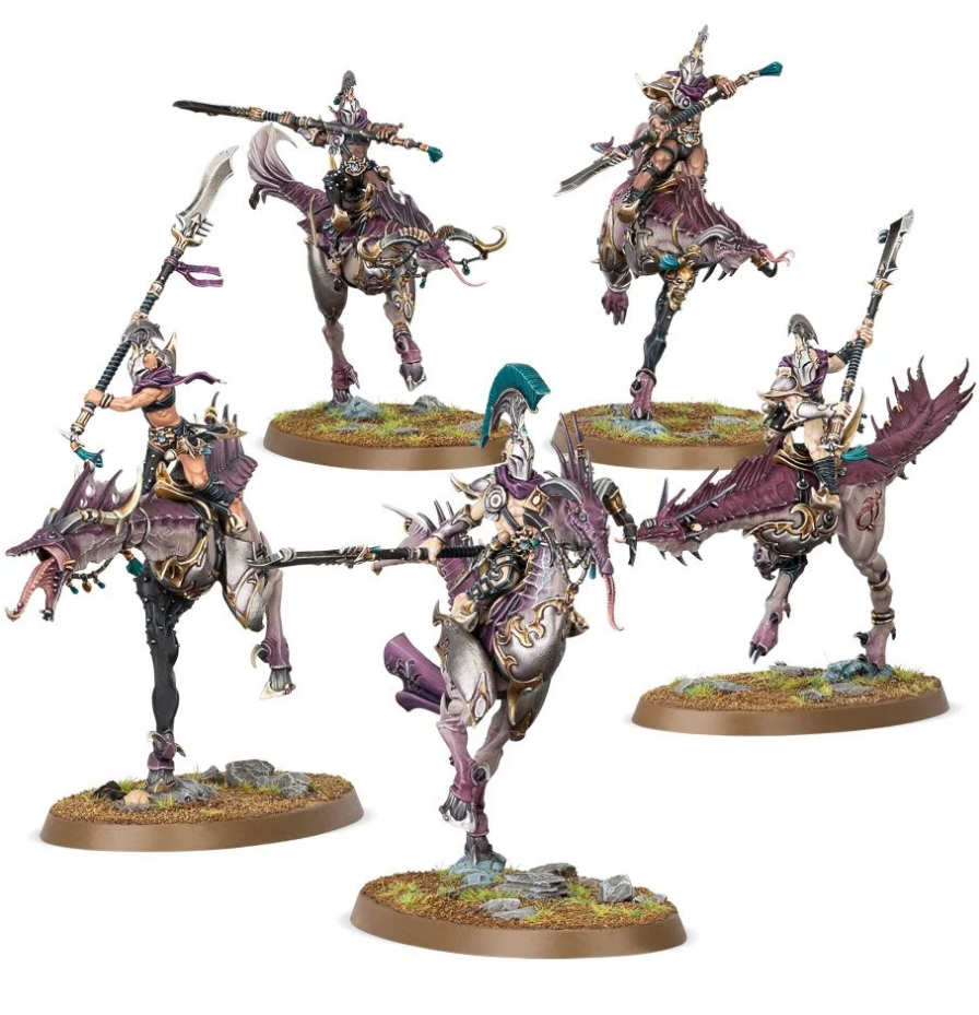 83-86GW Набор Гедонисты Слаанеш. Наездники Скользящего Клинка (Hedonites of Slaanesh Slickblade Seekers)