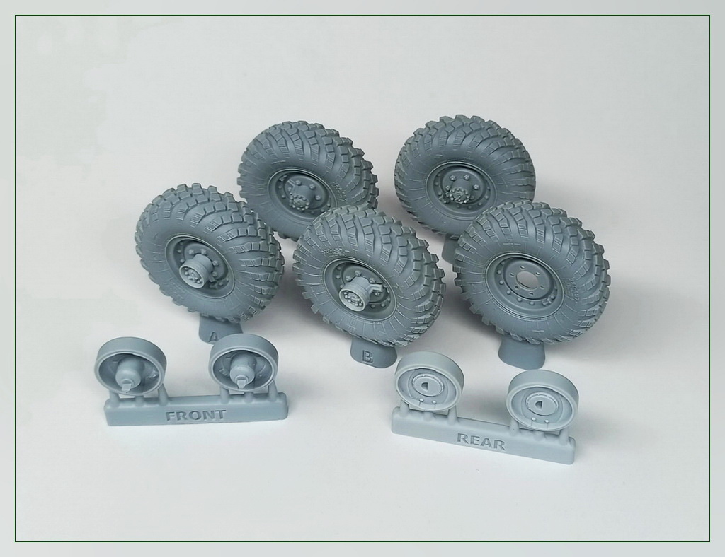 35271MIN Набор колес под нагруэкой для ГаЗ-66 (4шт плюс запаска) MINIARM