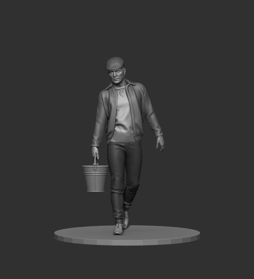 HE-35169 Миниатюра фигурка водителя с ведром #1 Hobby Expert