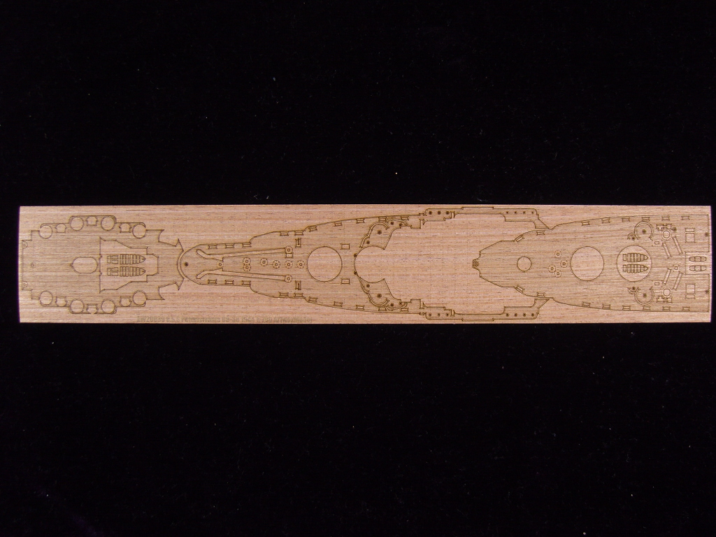 AW20039 Деревянная палуба для USS Pennsylvania BB-38 1944
