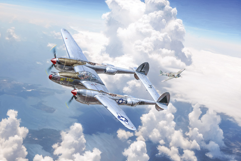 2834ИТ Самолет P-38J Э.Т.О. Italeri
