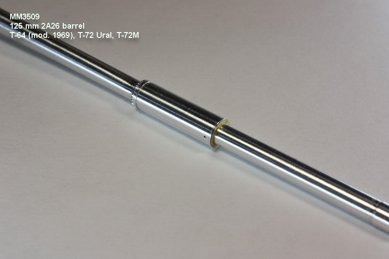 MM 3509 125 мм ствол 2А26 с фототравлением. Т-64А (мод.1969г.), Т-72 Урал, Т-72М