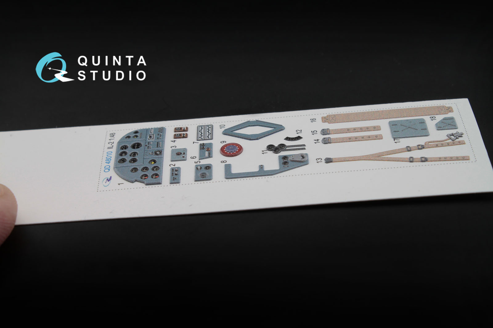 QD48010 1:48 3D Декаль интерьера кабины  Ил-2 (для моделей  Accurate/Italery/Academy/Eduard)