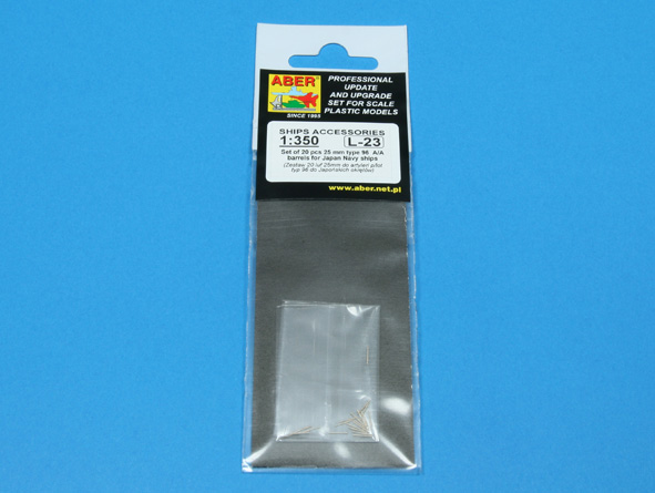 ABR-1:350-L-23  Дополнения для  Set of 20 pcs 25 mm type 96 A/A barrels for Japan ships  для  1/350