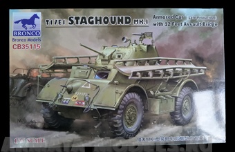 CB35115 T17E1 STAGHOUND MK.I Armored Car?Late Production?with 12 Feet Assault Bridge