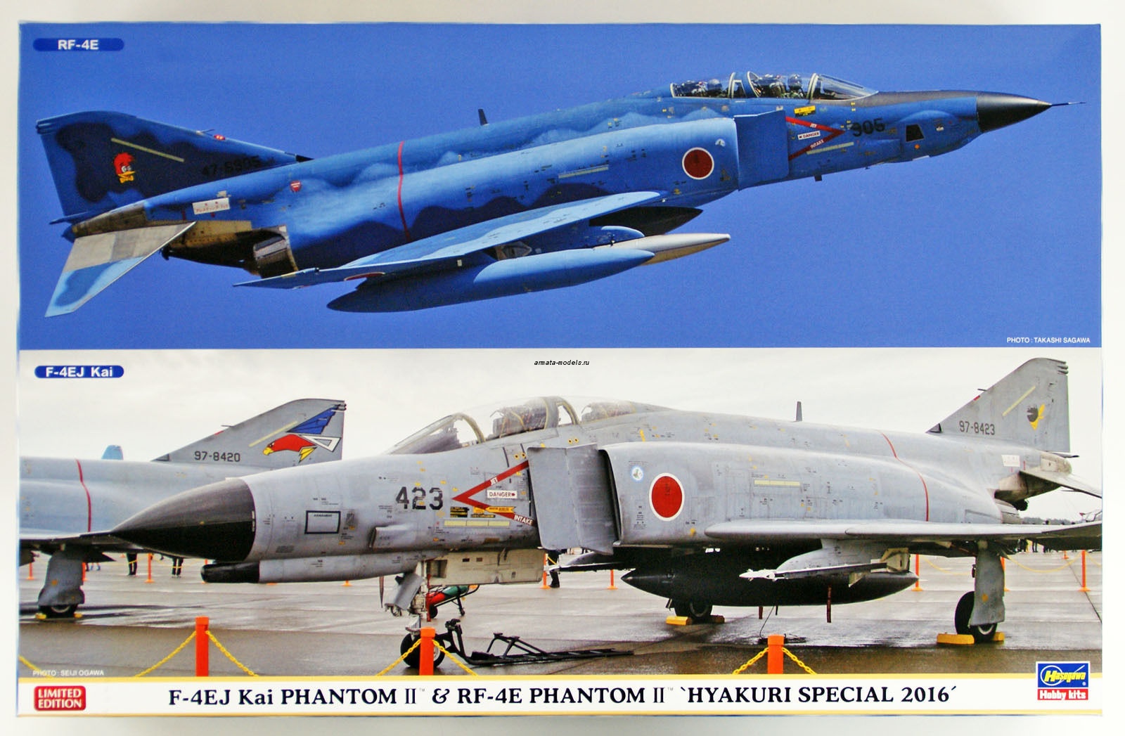 02244 Самолеты F-4EJ Kai Phantom II and RF-4E Phantom II hyakuri Special 16 (HASEGAWA) 1/72