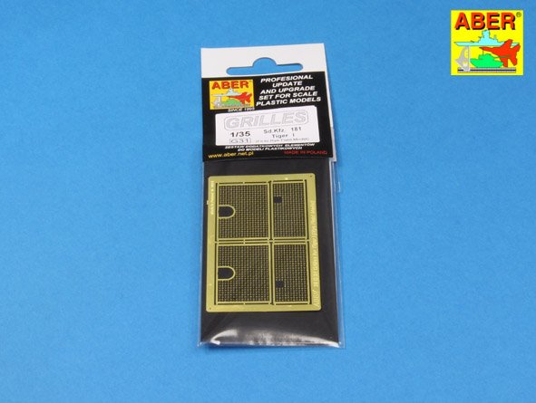 ABR-35-G31  Дополнения для  Grilles for Sd.Kfz. 181 Tiger I для Rye Field Model 1/35