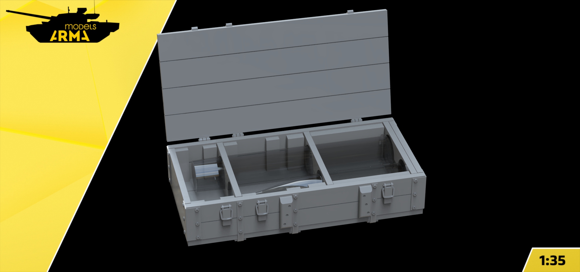 AM35987 Ящик снарядный 122 мм для ИС-2/ИСУ-122 Arma Models