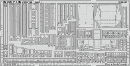 32367ED  P-51K exterior (for Dragon kit) 1/32