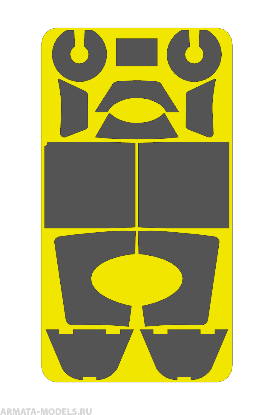 AM48345 Маска окрасочная для Як-7Б