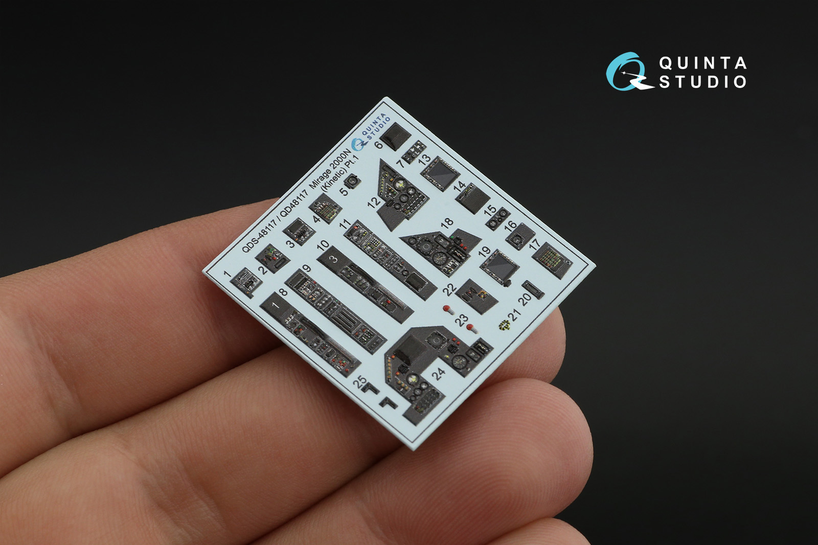 QDS-48117 3D Декаль интерьера кабины Mirage 2000N (Kinetic) (Small version)