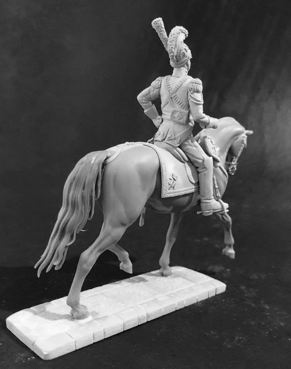 CHM-54327. Офицер "Garde du Corps", Вестфалия 1810-13. 54 мм. Материал - смола. Chronos Miniatures