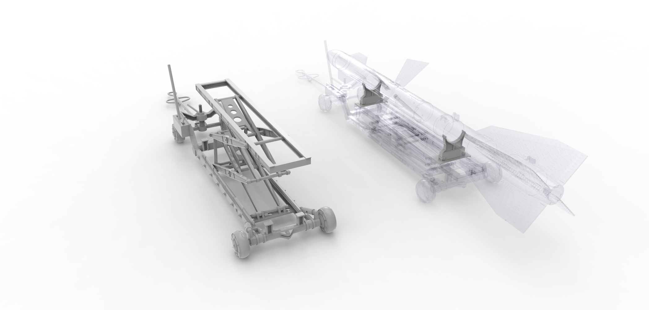 48528-1TMP Миниатюра ТРАНСПОРТНАЯ ТЕЛЕЖКА С ГИДРОПОДЪЕМНИКОМ Temp Models