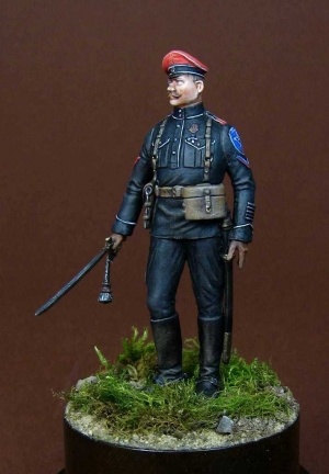 CHM-54087(M). Офицер Вооруженных Сил Юга России, 1919-20 гг. 54 мм. Материал – белый металл