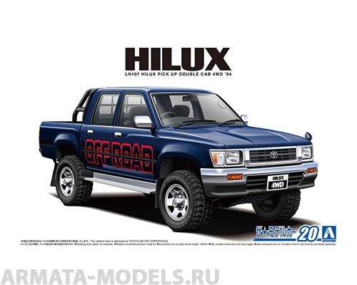 06217 Toyota Hi-Lux Pick Up Double Cab 4WD '94 Aoshima