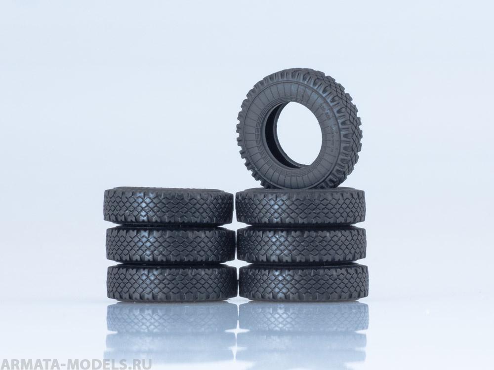 AVD143019007 Покрышки на КраЗ-250, МАЗ-200, МАЗ-500, МАЗ-6422 (Модель ИЯВ-12Б, 320-508) (Комплект 7 шт.)