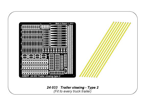 ABR-24-033  Дополнения для  Trailer closing – type 2 для любых моделей 1/24