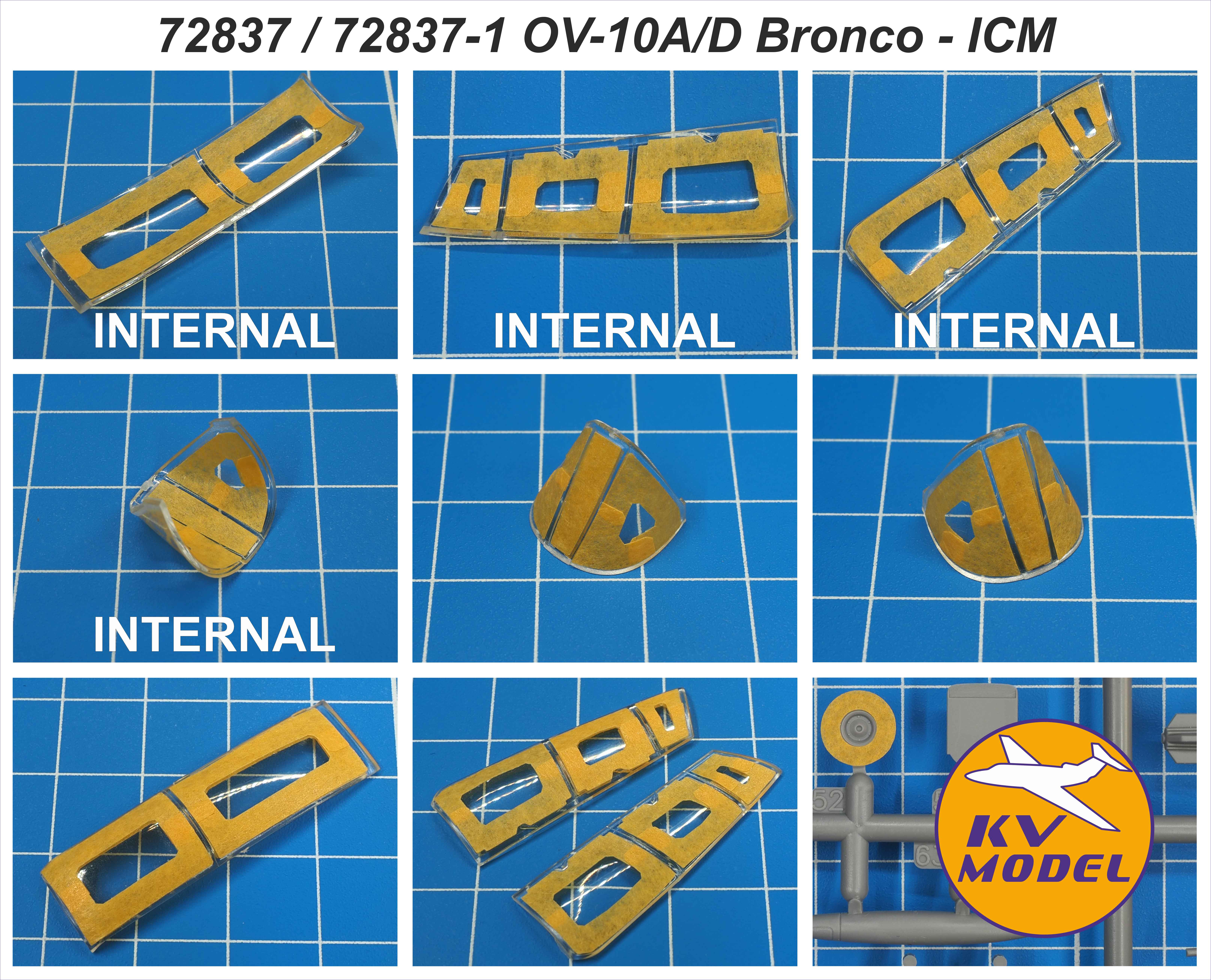 72837KV Окрасочная маска OV-10A/D Bronco (ICM #72185, #72186) + маски на диски и колеса
