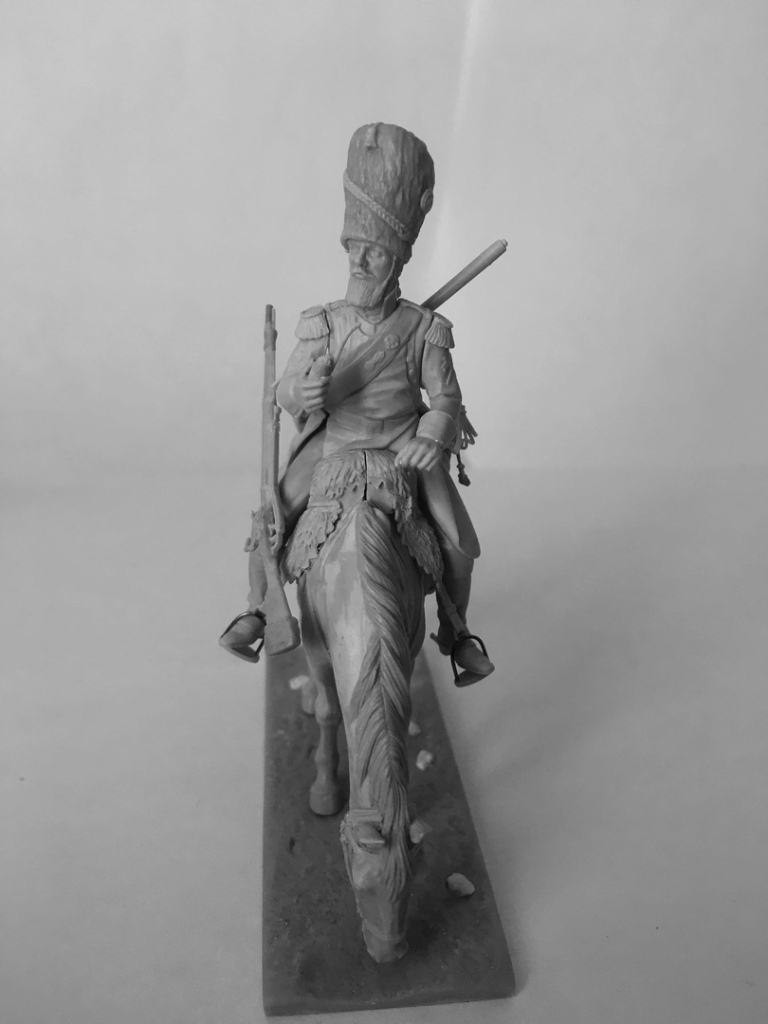 CHM-54211.Сапер драгунских полков, Франция 1804-12 гг. 54 мм. Материал - смола. Chronos Miniatures