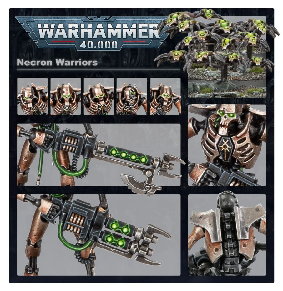 49-06GW Набор Некроны. Воины с Каноптековыми Скарабеями (Necrons. Warriors with Canoptek Scarabs)